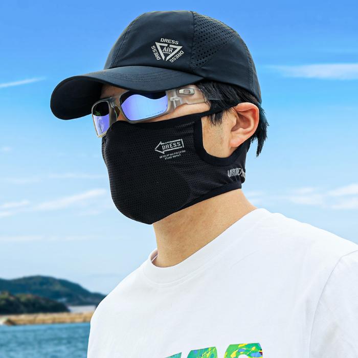 DRESS（釣り） DRESS エアシールドマスク S-Mサイズ ブラック マラソンやトレイルランニングに最適 ジョギング LAYLAX 花粉症対策 マスク