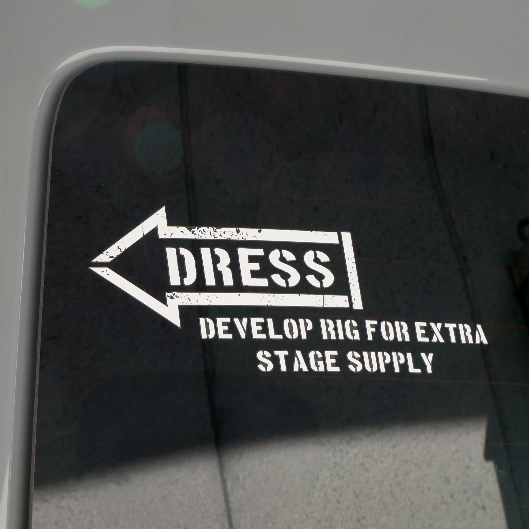 DRESS Airborne Caution Sticker 210