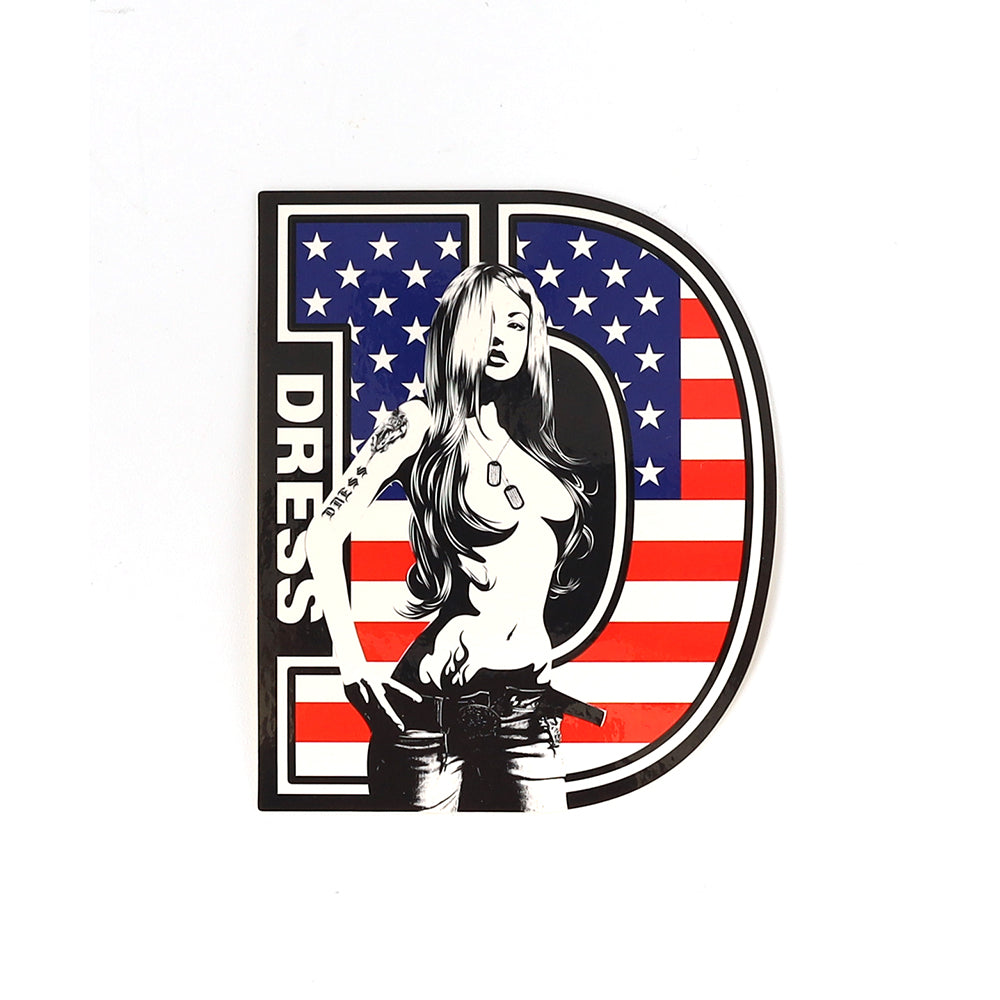 DRESS D-ガールステッカー