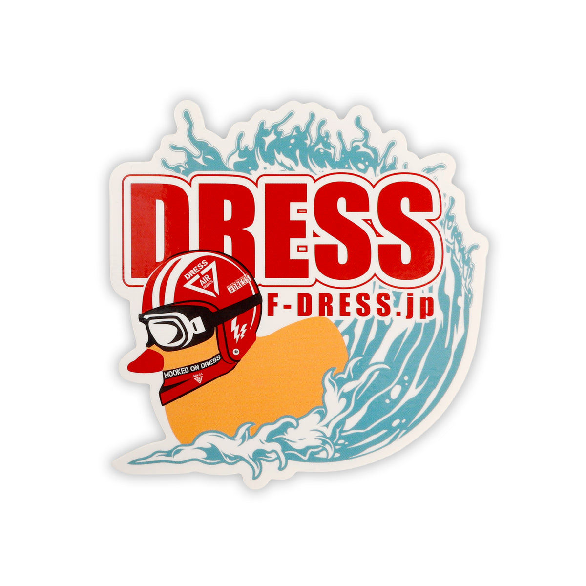 DRESS アヒルライダー サーフステッカー