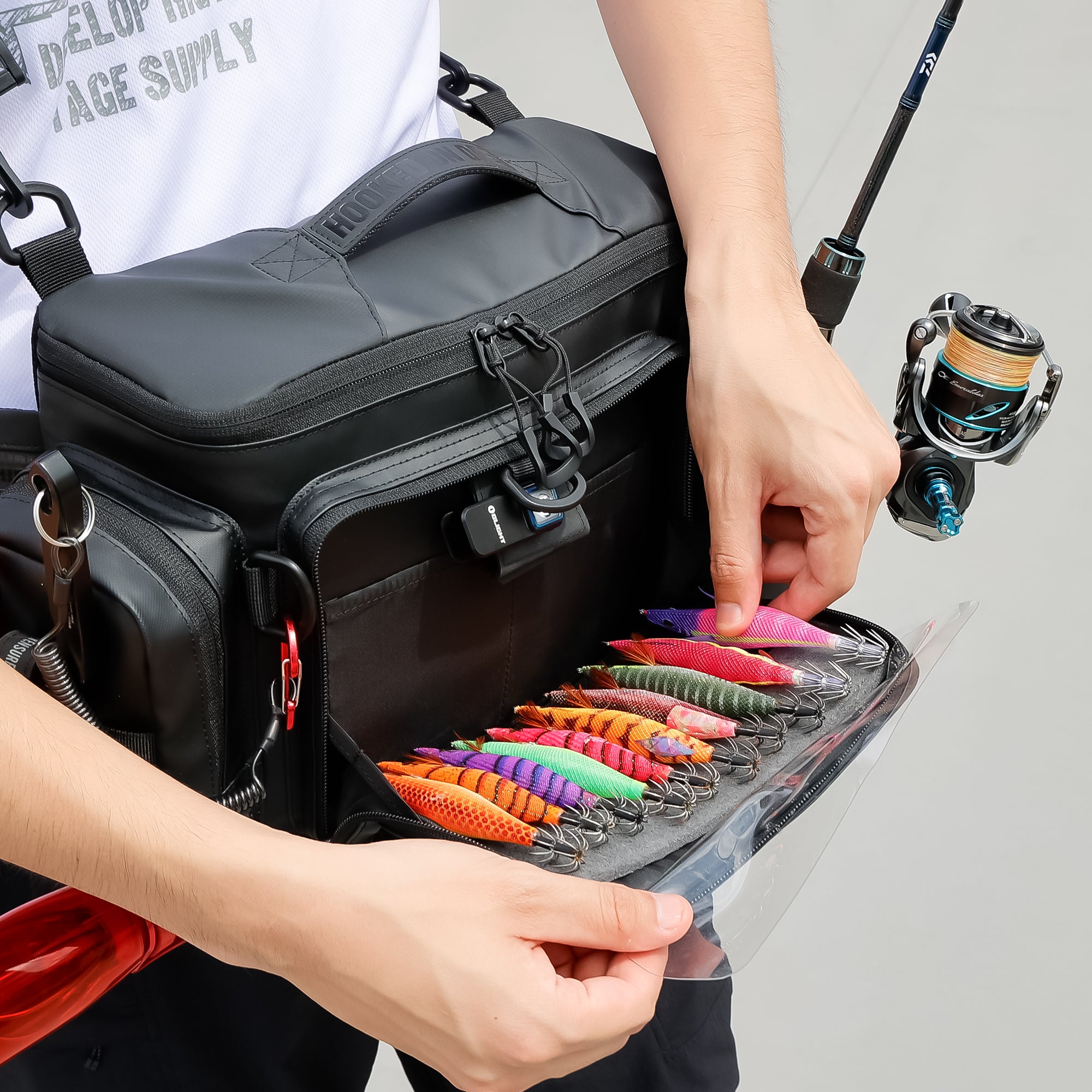 DRESS Eging Bag, a bag specifically for squid fishing