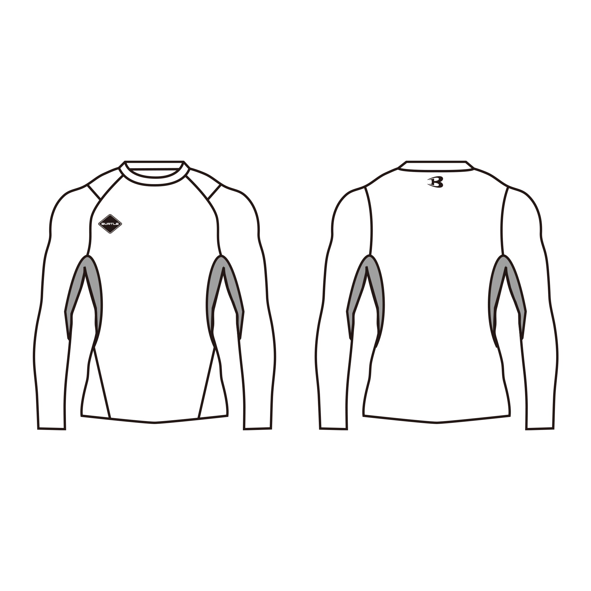 BURTLE 4070 長袖ドライフィットシャツ(エアーフィット)【ブラック】バートル(ユニセックス)