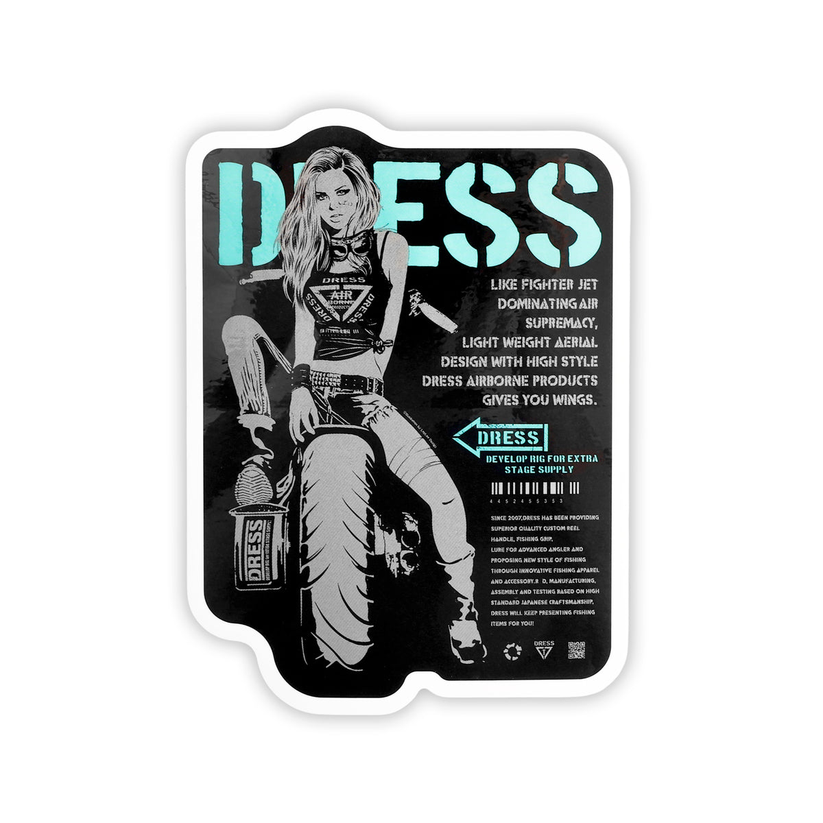 DRESS モーターガール グラフィックステッカー