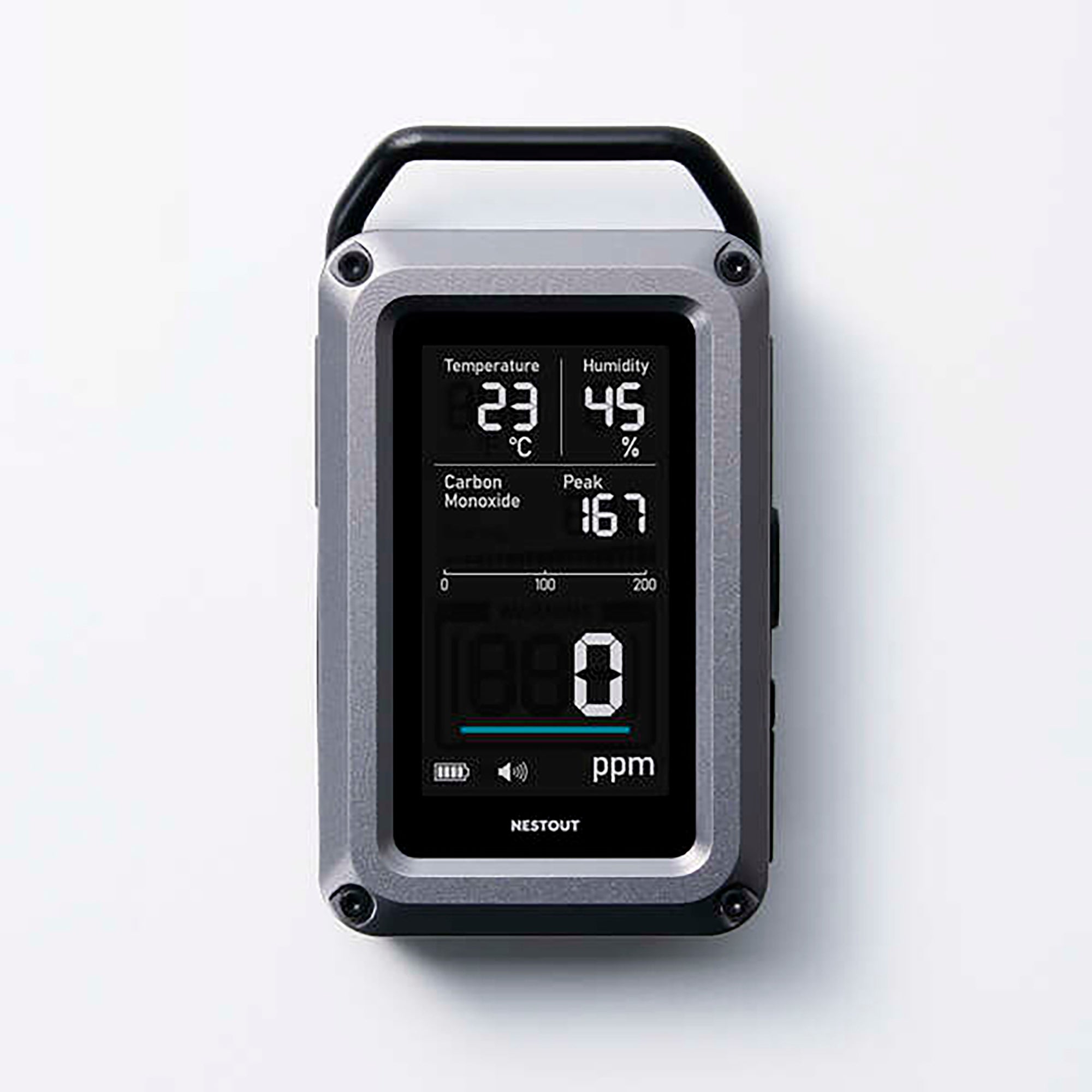 NESTOUT 3-in-1 Carbon Monoxide Alarm OD-NESTCOM1BK