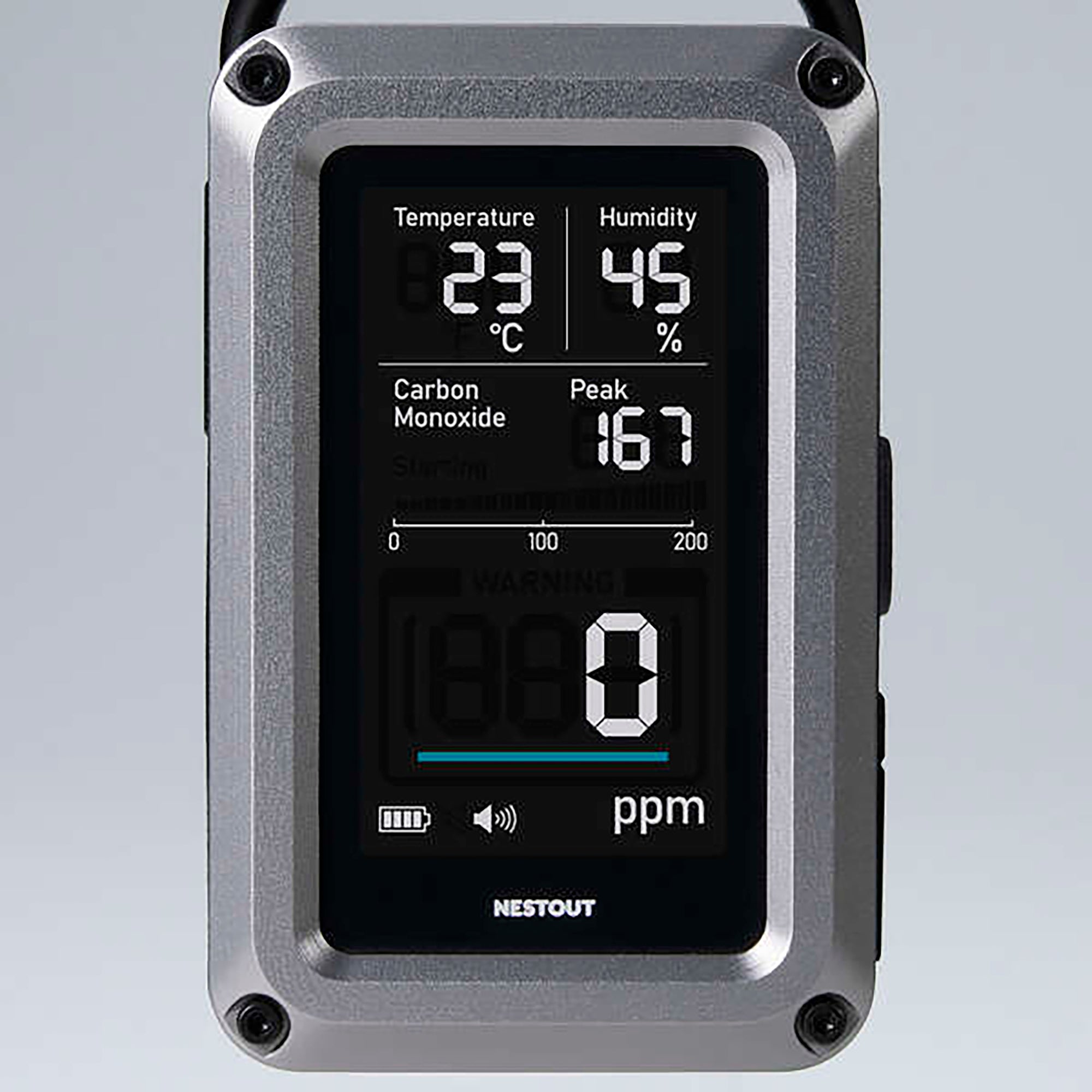 NESTOUT 3-in-1 Carbon Monoxide Alarm OD-NESTCOM1BK