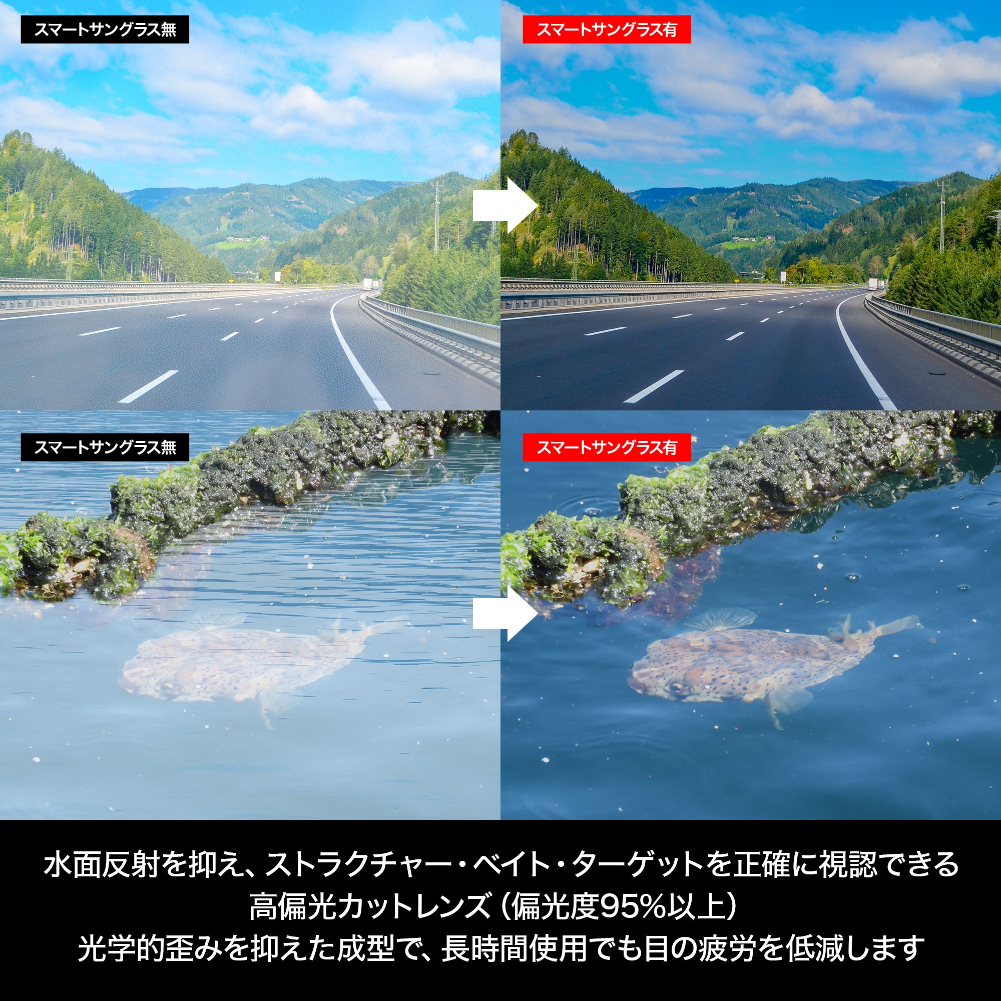 DRESS スマートサングラス0.1s(瞬間調光偏光サングラス)