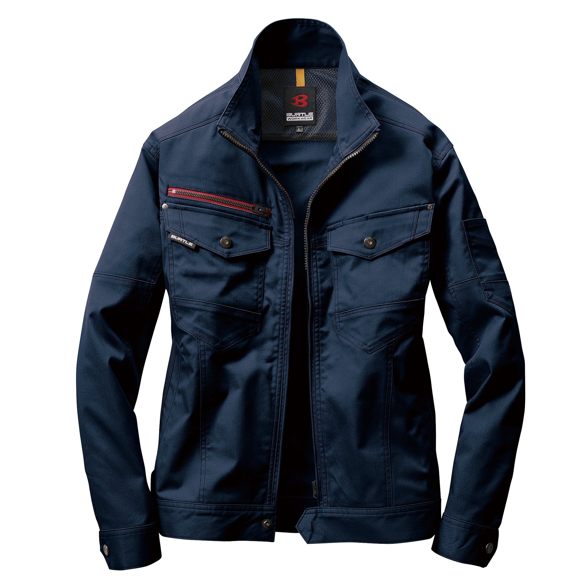 BURTLE ストレッチジャケット(ユニセックス)【ネイビー】7051 バートル