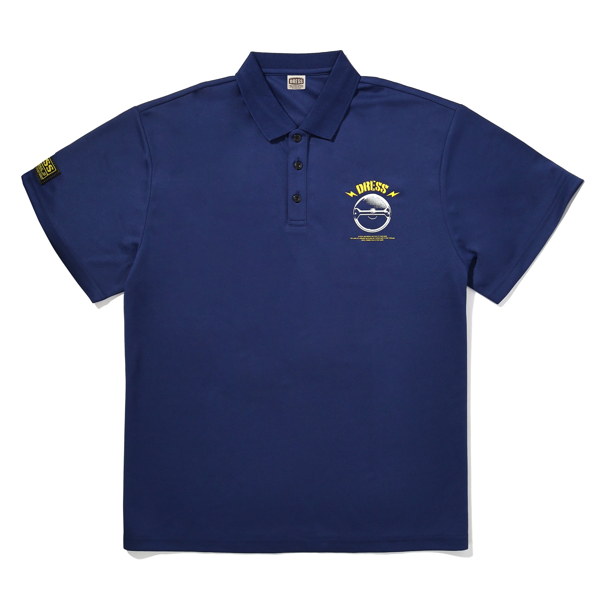 【残り1枚/Sサイズのみ】DRESS LOUD GIRL ドライポロシャツ【ネイビー】