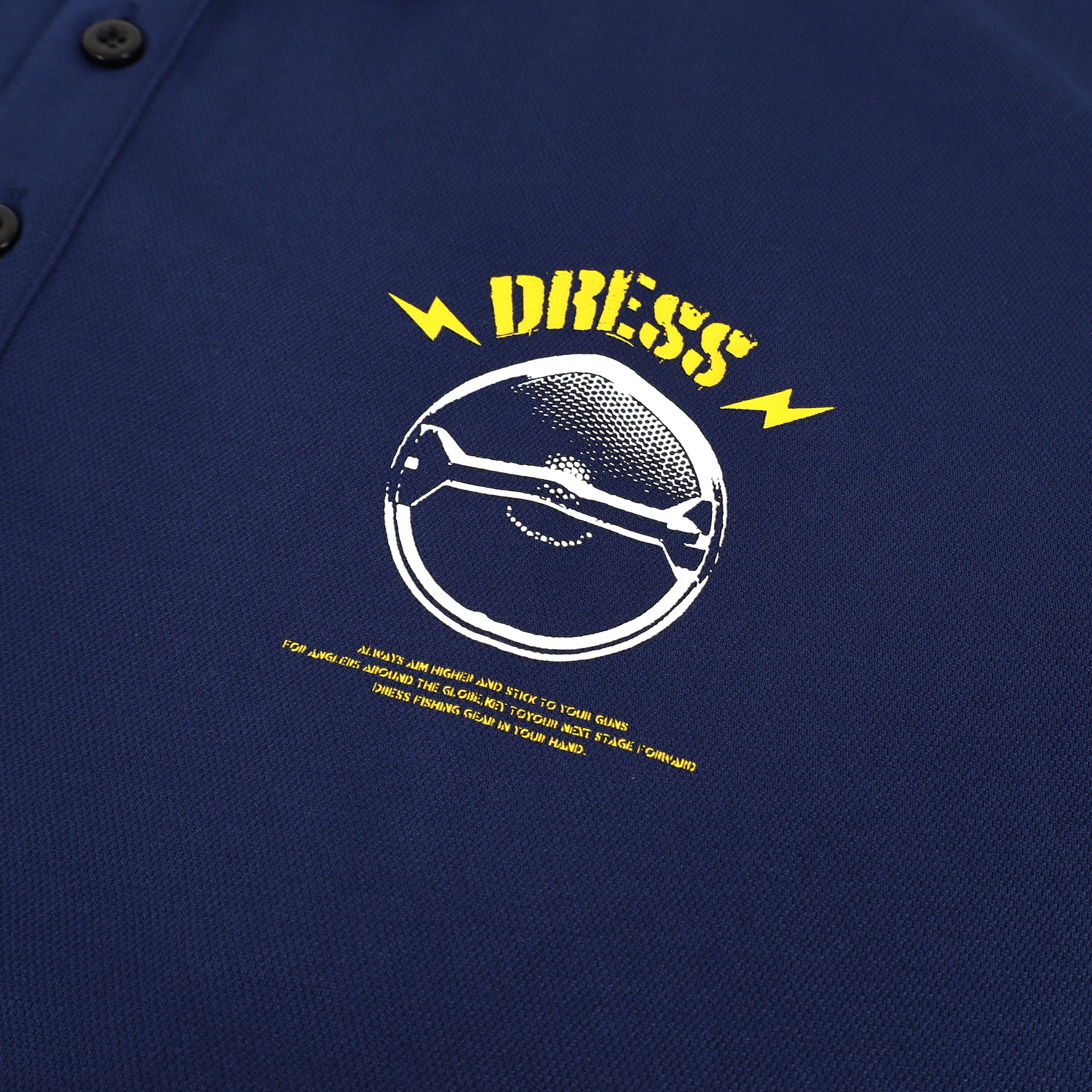 【残り1枚/Sサイズのみ】DRESS LOUD GIRL ドライポロシャツ【ネイビー】