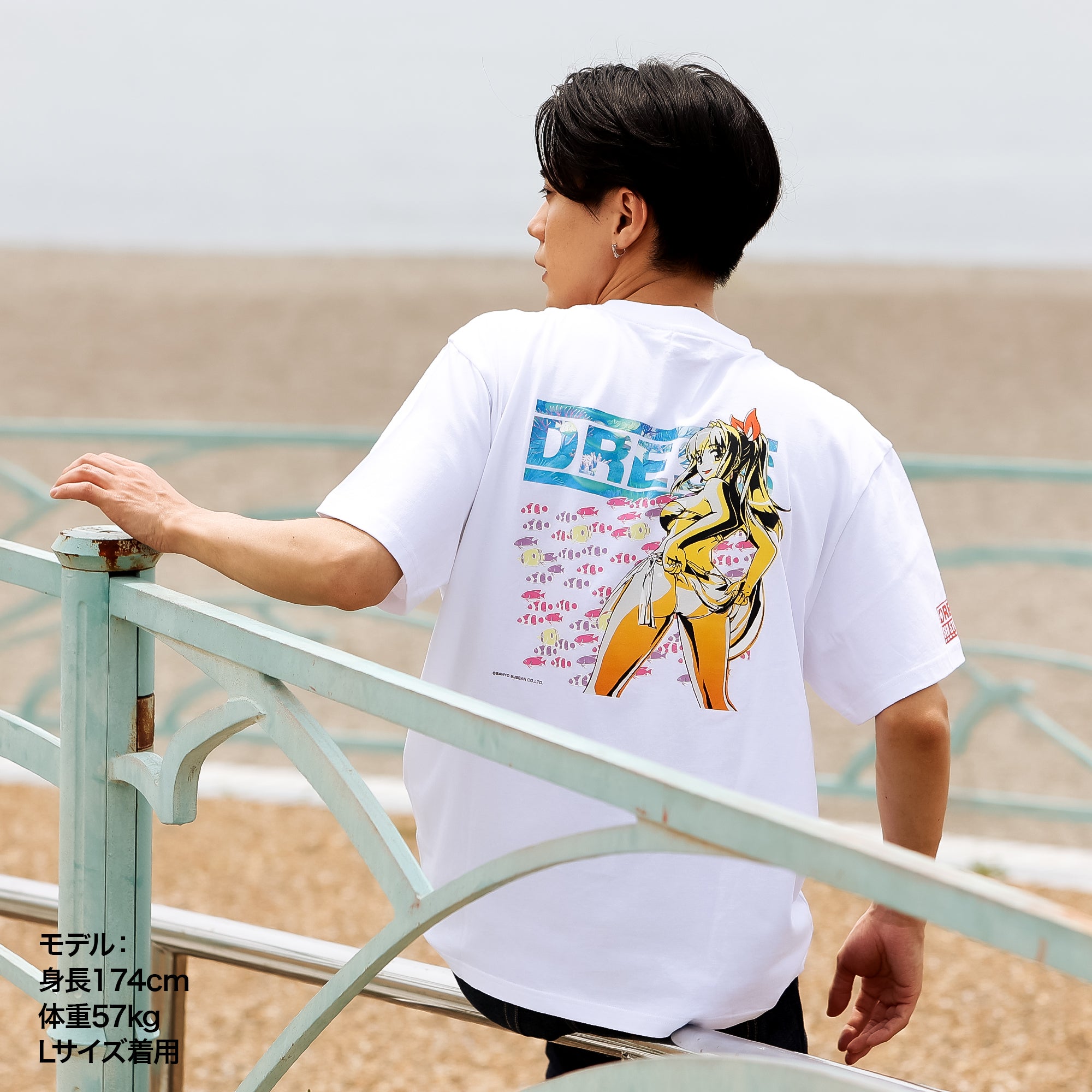 【残りわずか/Sサイズのみ】DRESS×海物語 マリンちゃんTシャツ