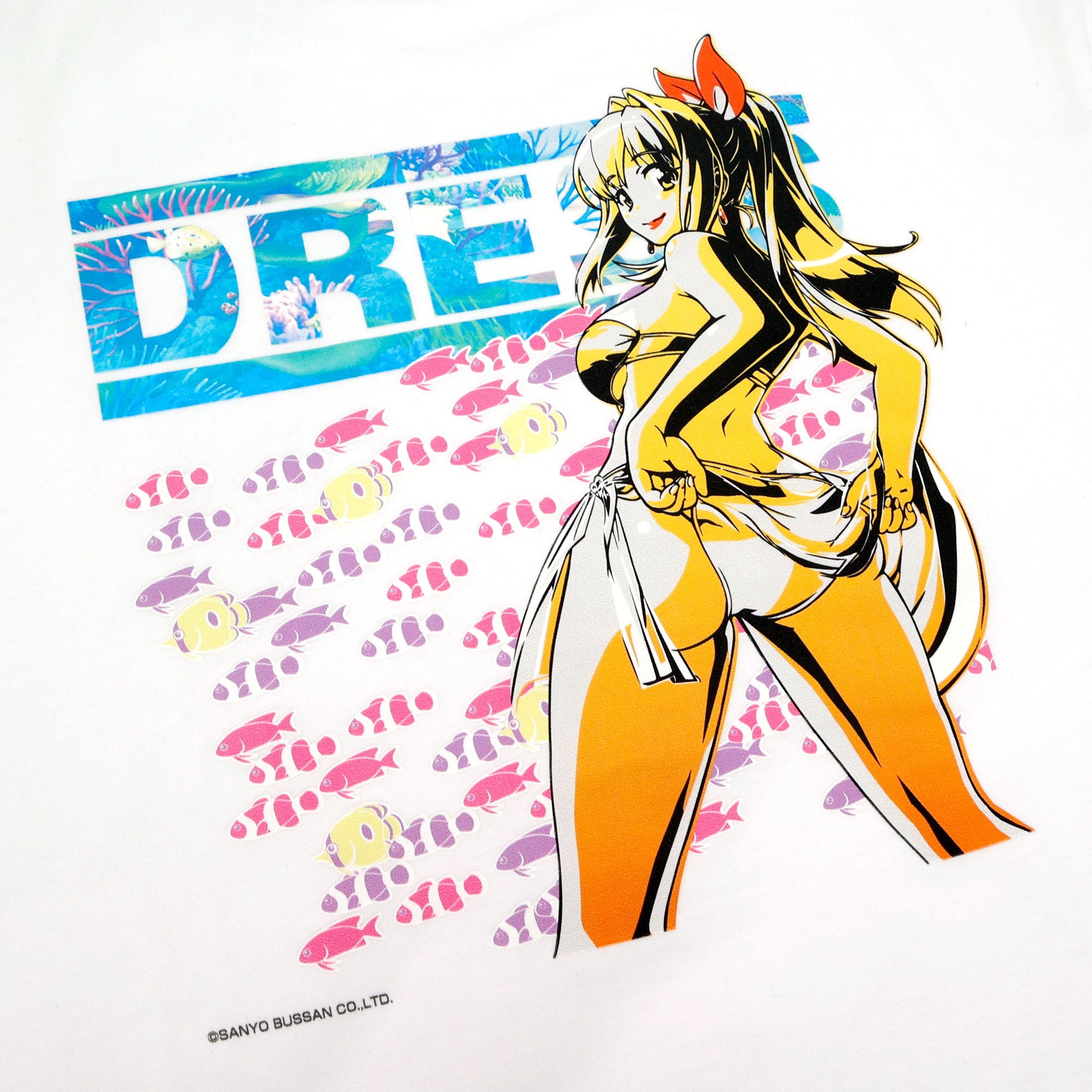 【残りわずか/Sサイズのみ】DRESS×海物語 マリンちゃんTシャツ