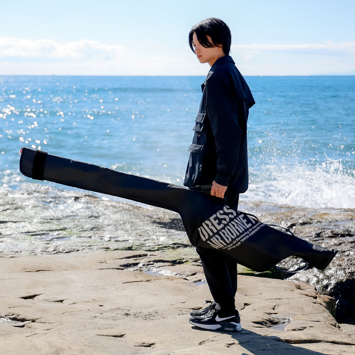 DRESS ソフトロッドケース AIRBORNE 180cm リールイン 丸洗い 長さ調整可