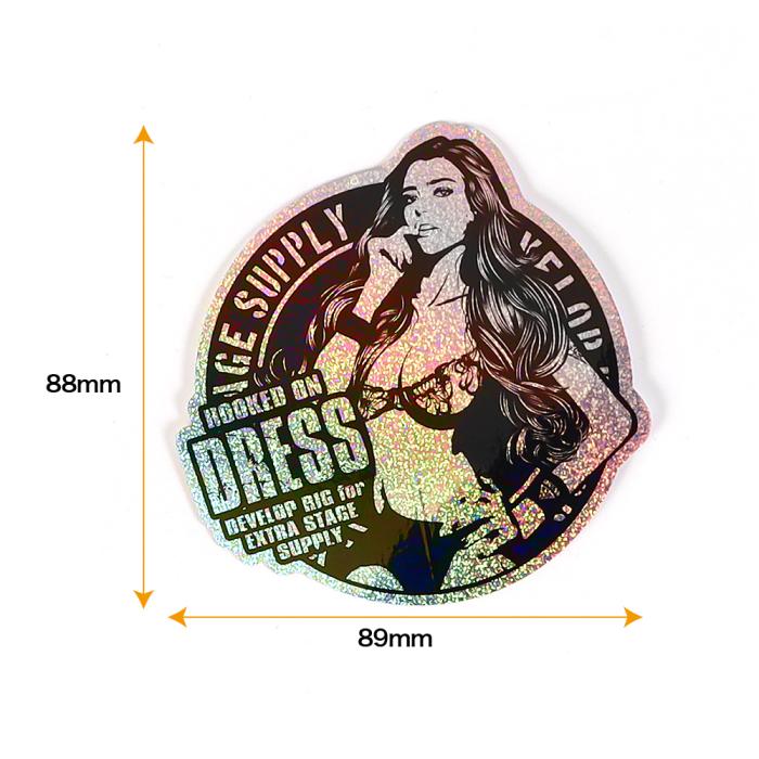 DRESS Night Girl Sticker (Holographic)
