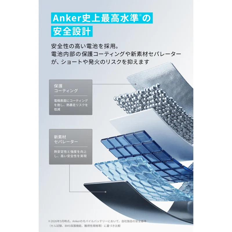 Anker Nano Power Bank (MagGo, Plus)10000mAh Qi2対応 マグネット式[Anker(アンカー)]