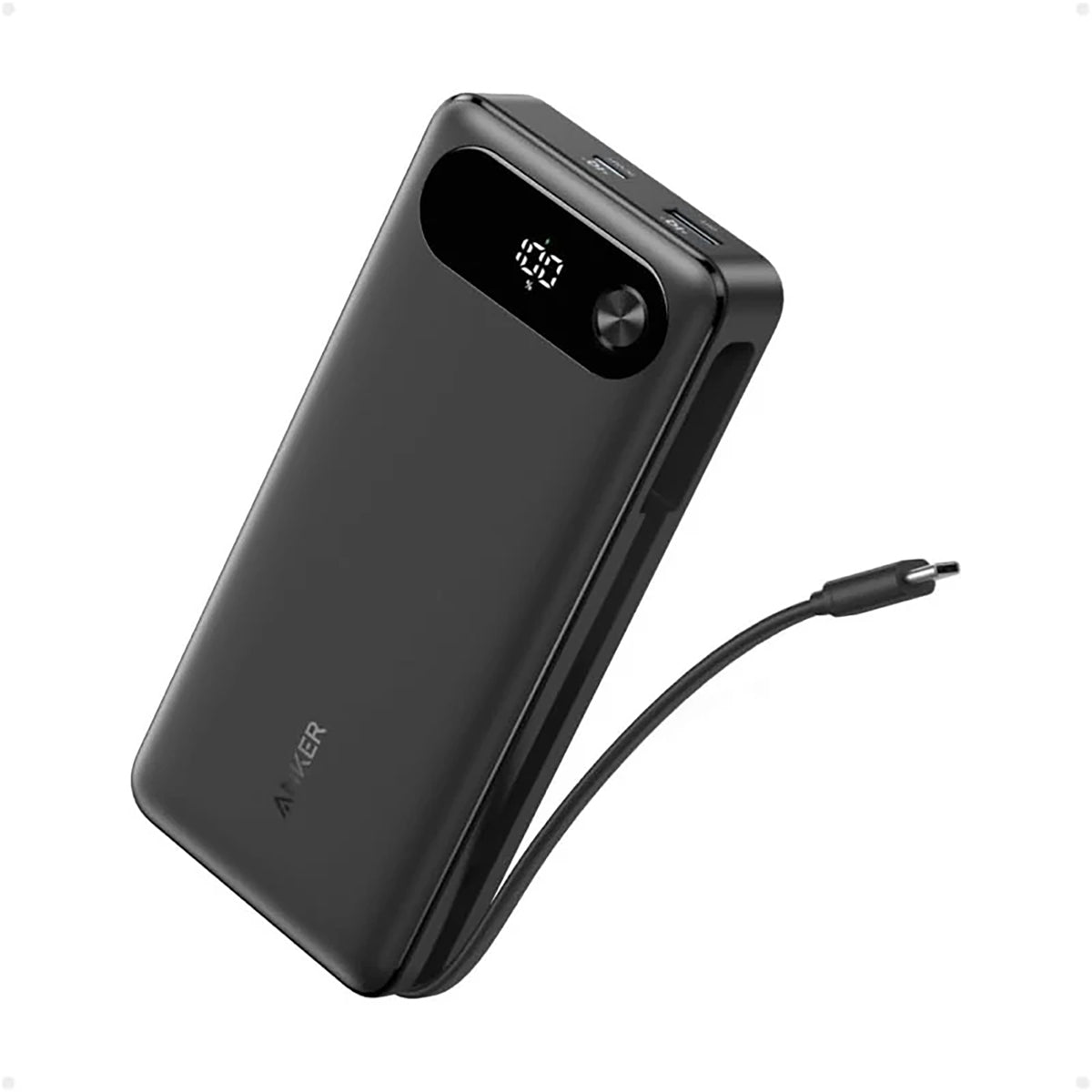 Anker Power Bank (20000mAh, 87W, Built-In USB-C ケーブル) [Anker