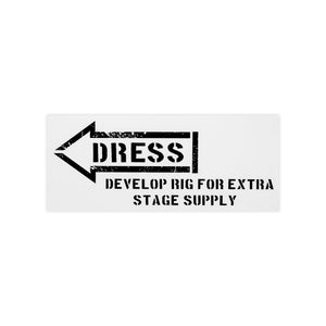 DRESS Airborne Caution Sticker 210
