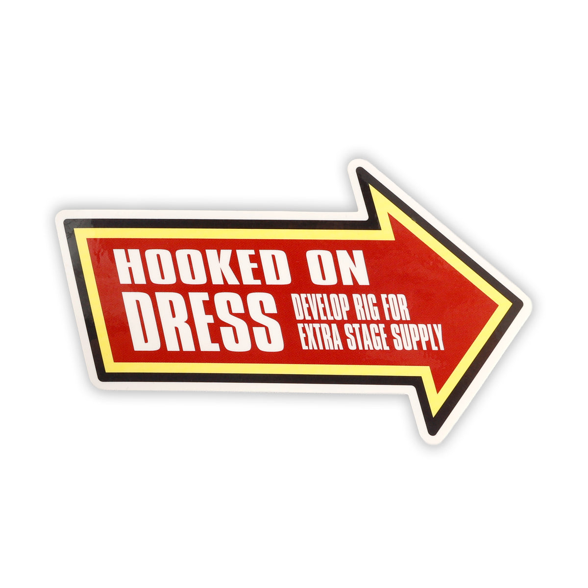 DRESS アローサイン ロゴステッカー