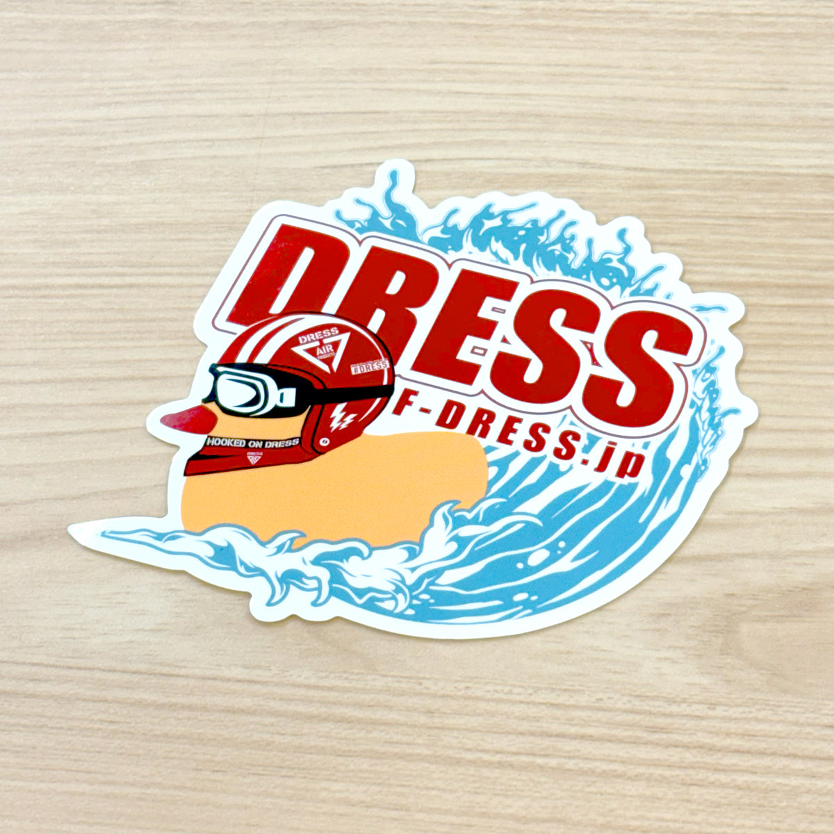 DRESS アヒルライダー サーフステッカー
