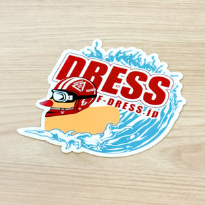 DRESS アヒルライダー サーフステッカー