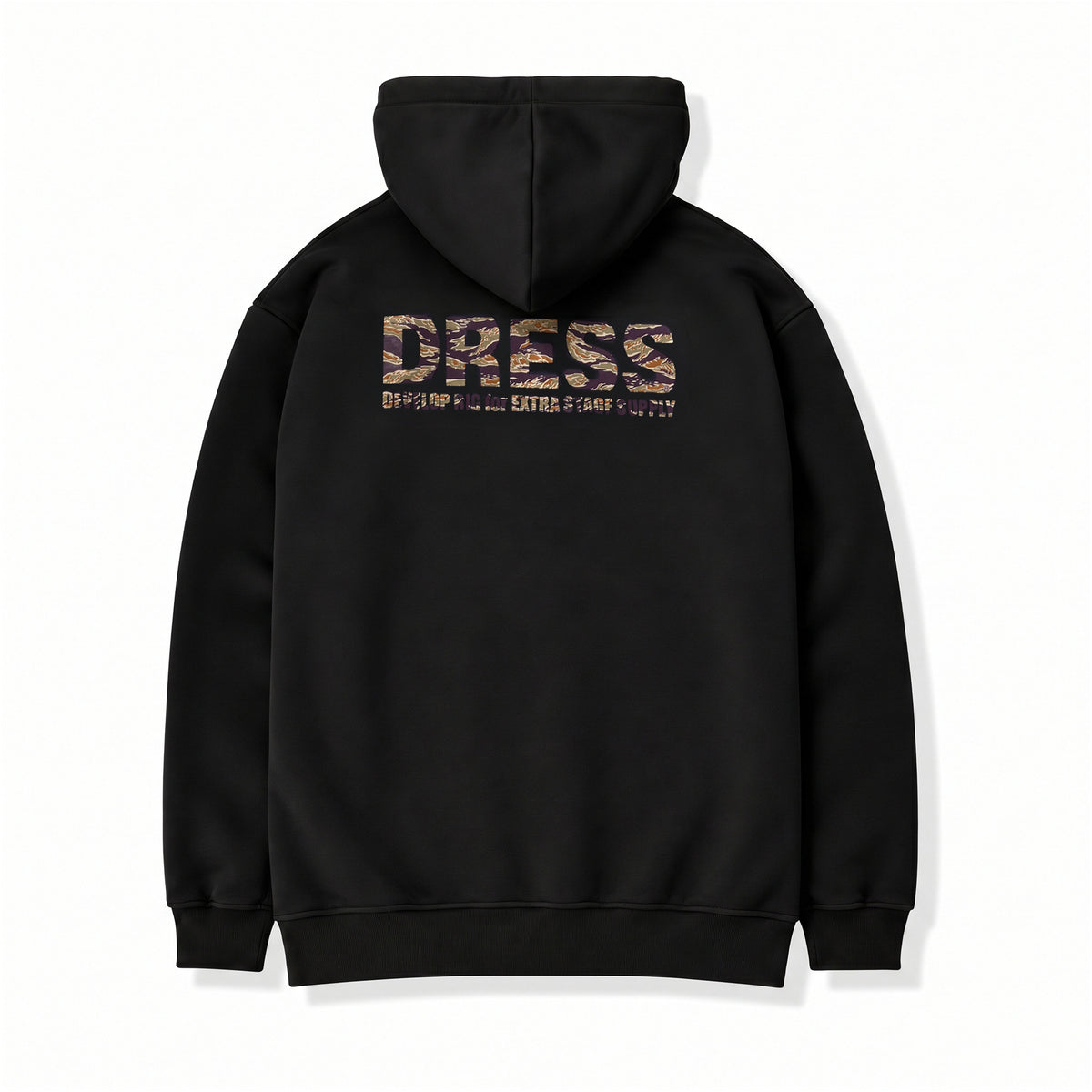 DRESS ヘビーウェイト裏起毛 フルジップパーカー ゴールドタイガーカモ