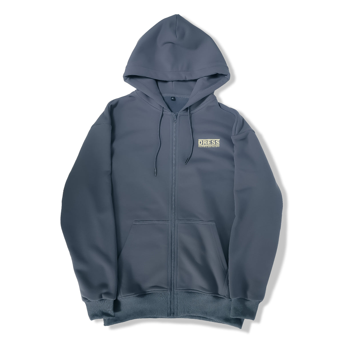 DRESS ヘビーウェイト裏起毛 フルジップパーカー ゴールドタイガーカモ