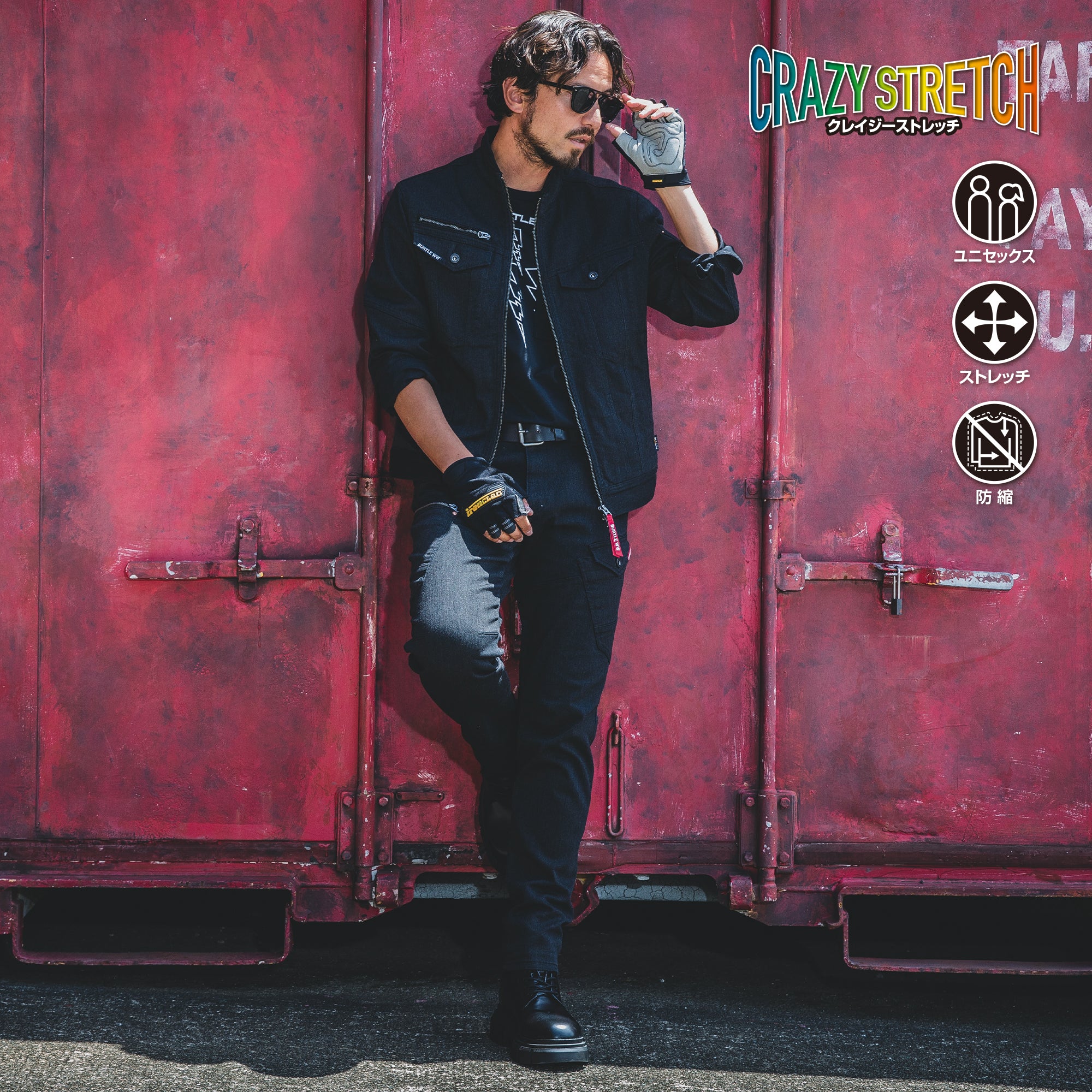 BURTLE Cordura Stretch Denim Jacket 5001 | High-Durability Work Jacket