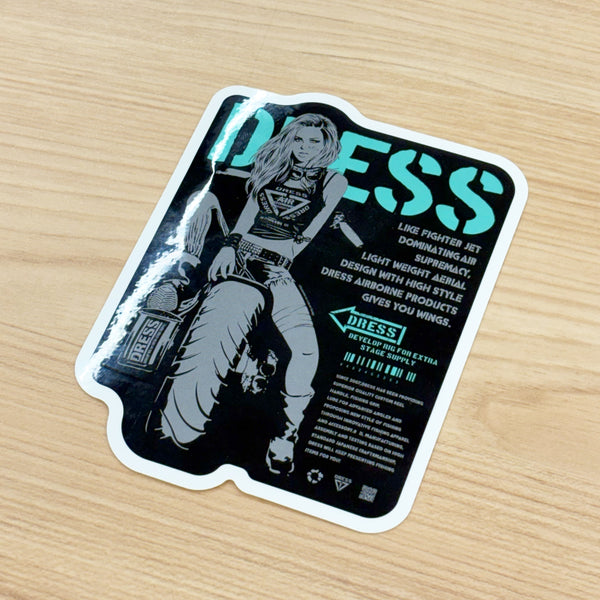 DRESS モーターガール グラフィックステッカー