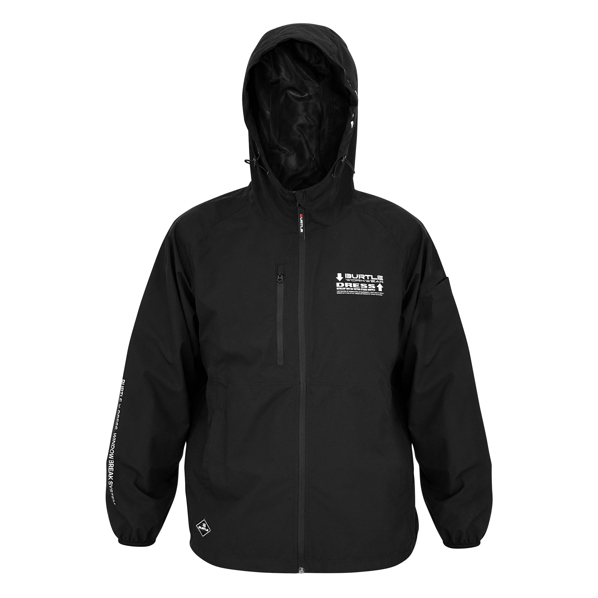 BURTLE×DRESS 480 フーディジャケット DRESSコラボモデル（ユニセックス）【ブラック】バートル