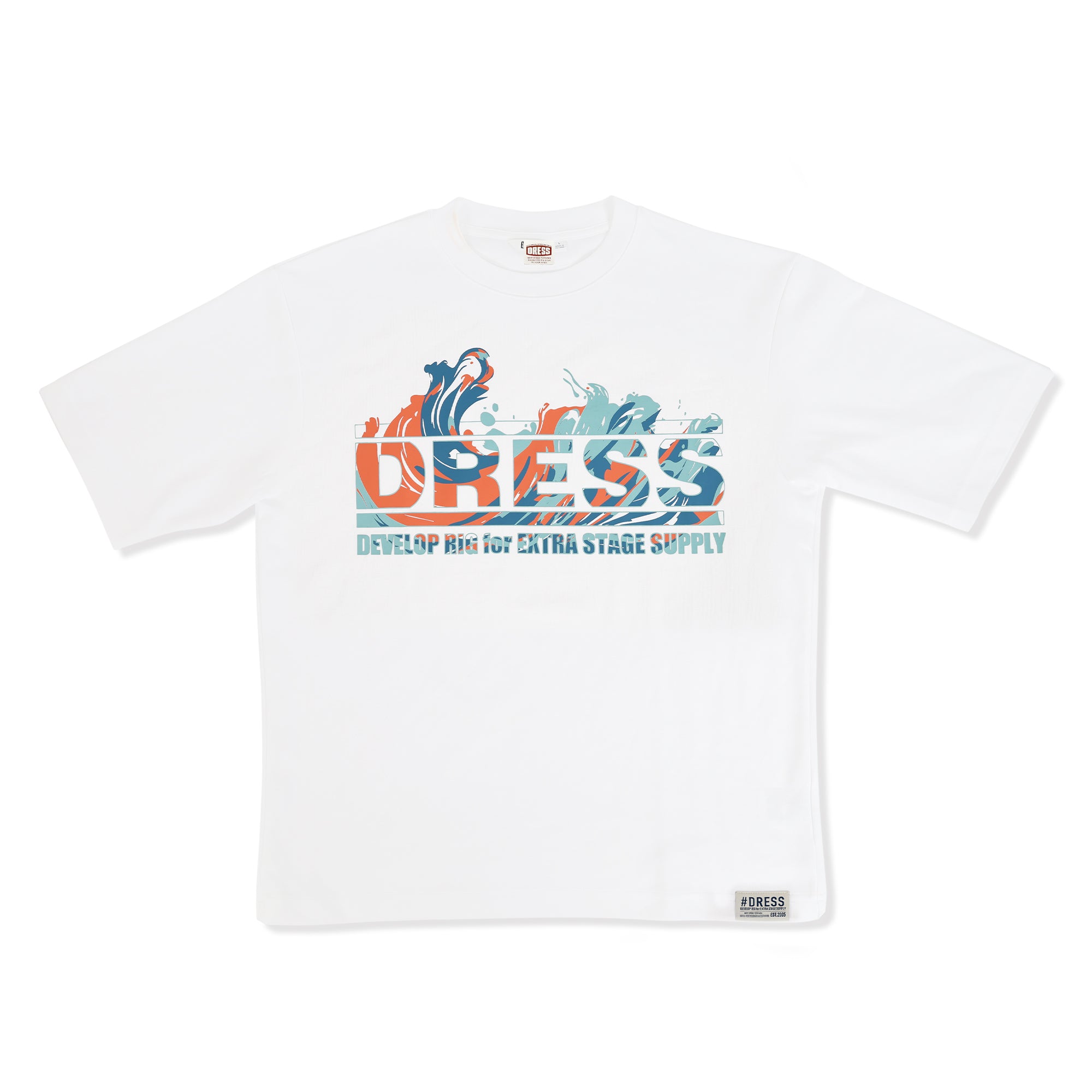 DRESS オーバーサイズ Tシャツ【ホワイト】【4月発売予定！予約受付中！】