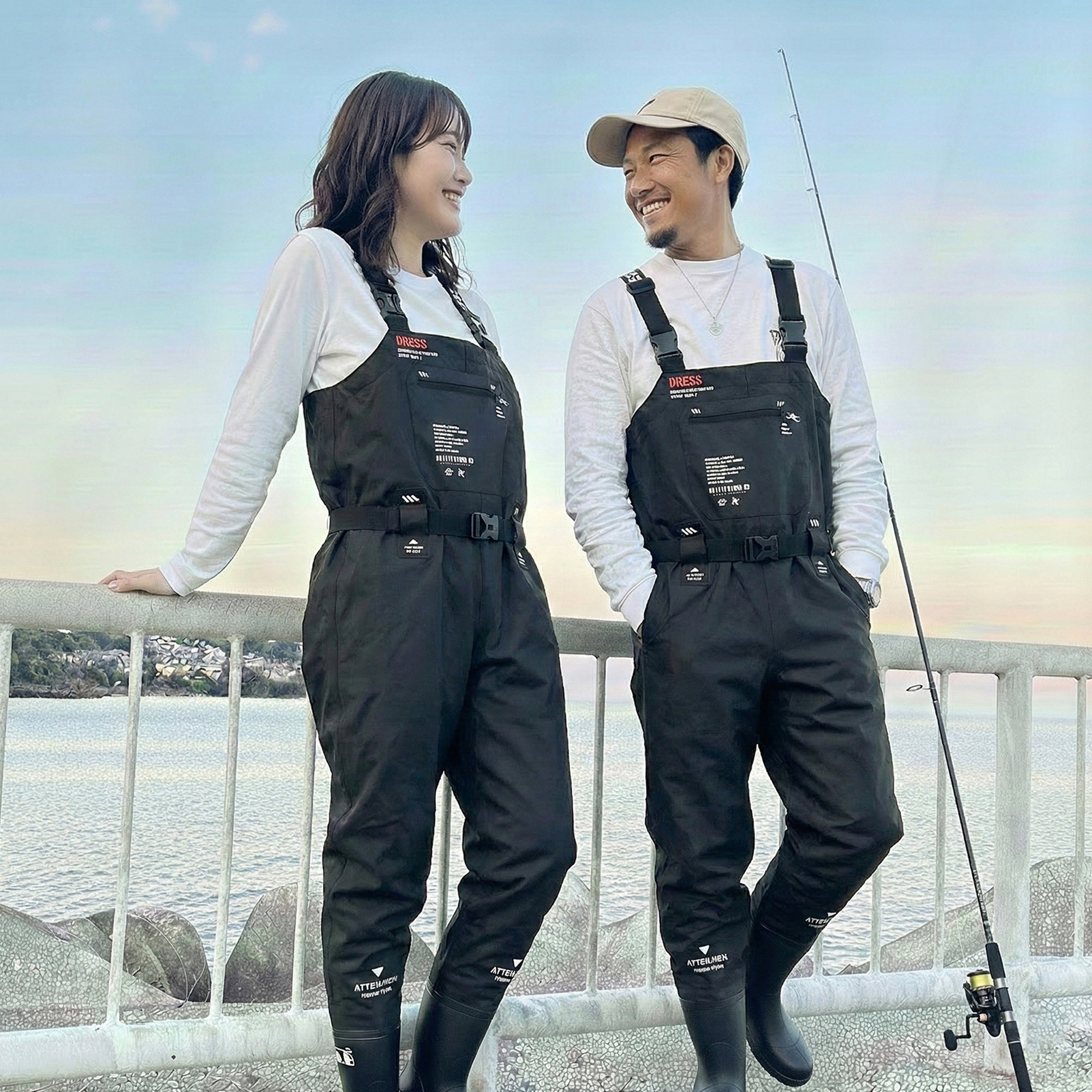 DRESS Airborne Chest High Waders [Black/Matte Bronze]