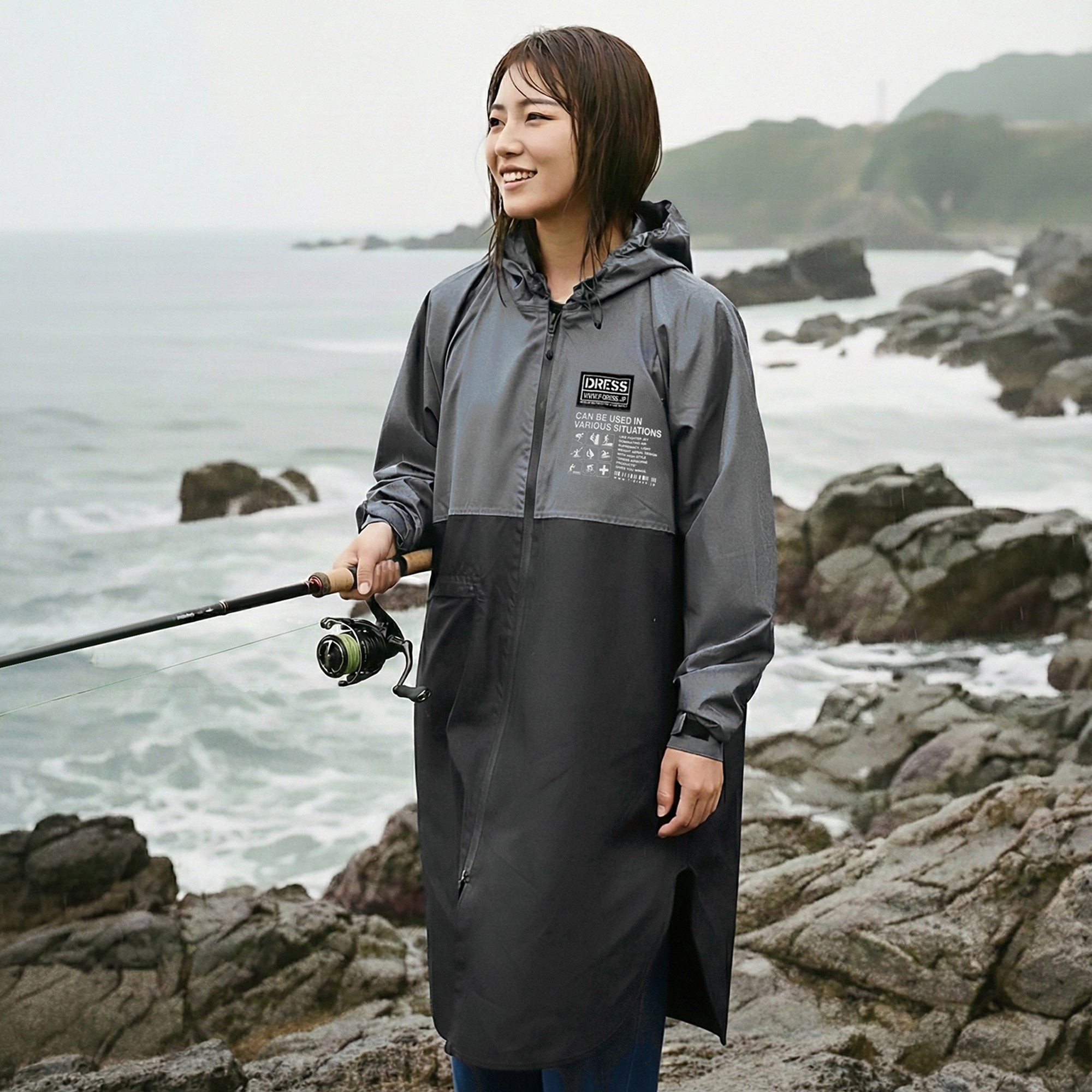 DRESS Packable Rain Poncho AIRBORNE