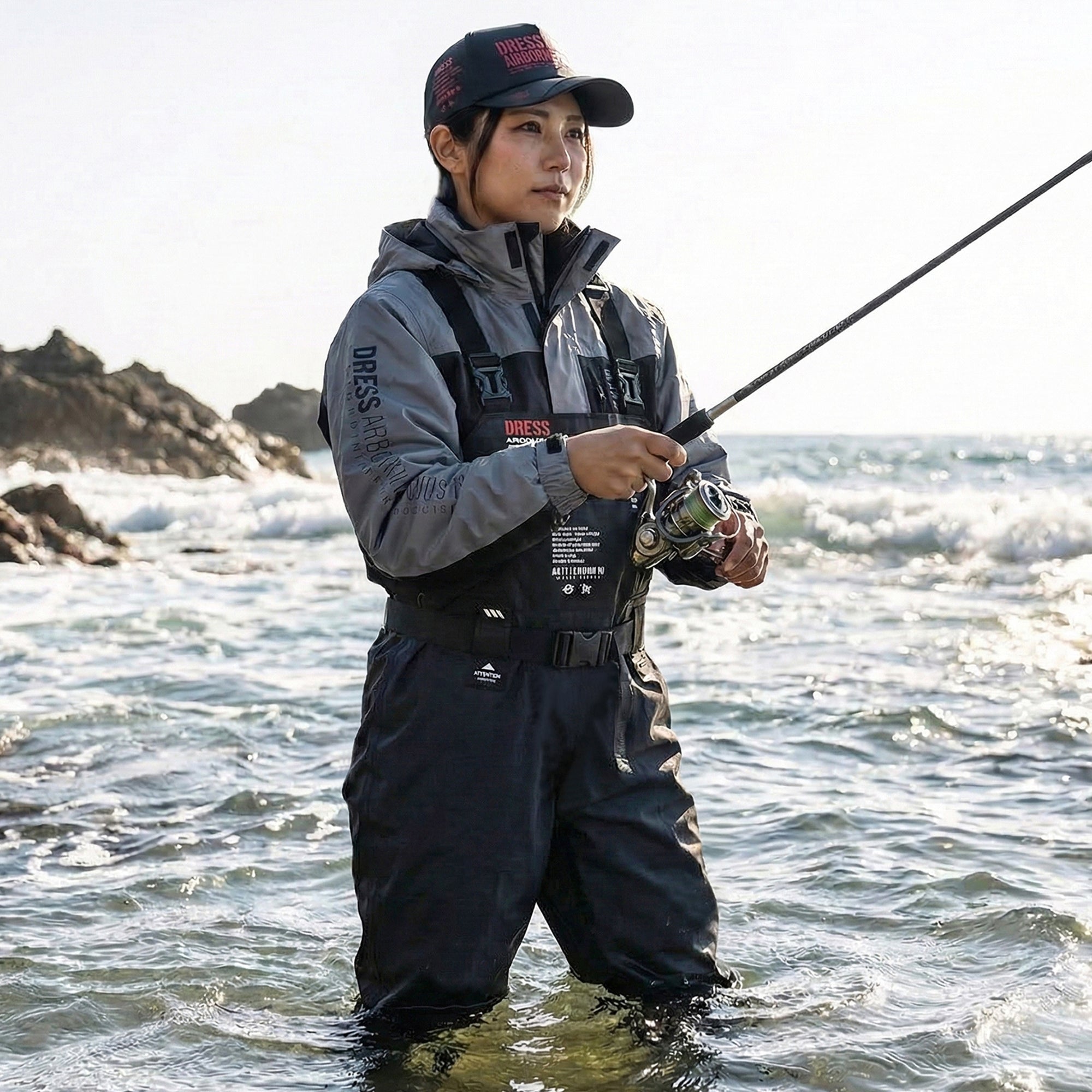 DRESS Airborne Chest High Waders [Black/Matte Bronze]