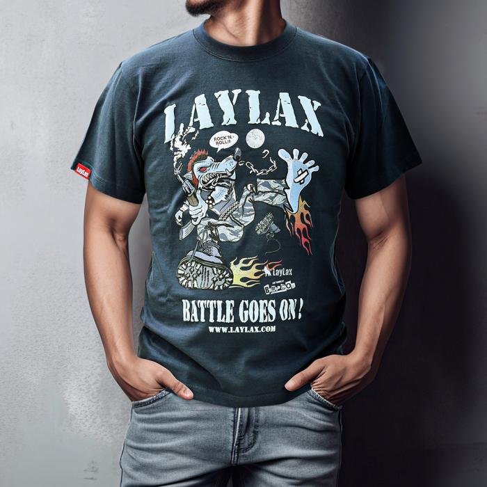 WEB限定】LayLax デザイナーズTシャツ 「BATTLE GOES ON!」design by