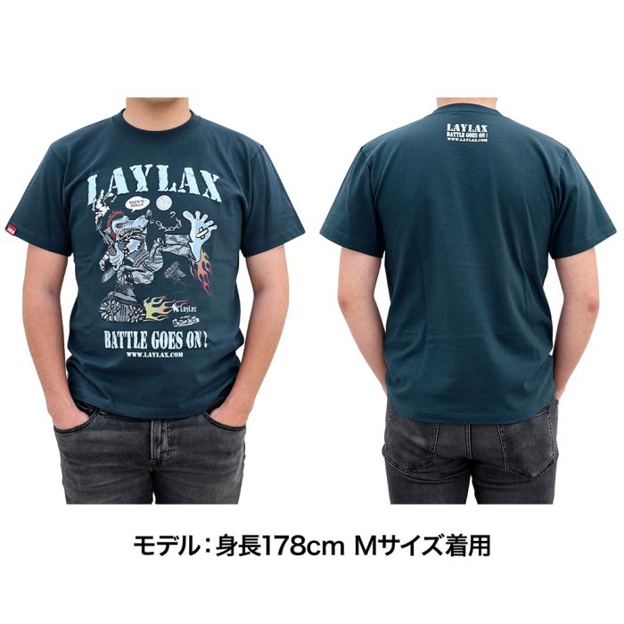 
                  
                    【WEB限定】LayLax デザイナーズTシャツ 「BATTLE GOES ON!」design by BaMBi CROW
                  
                
